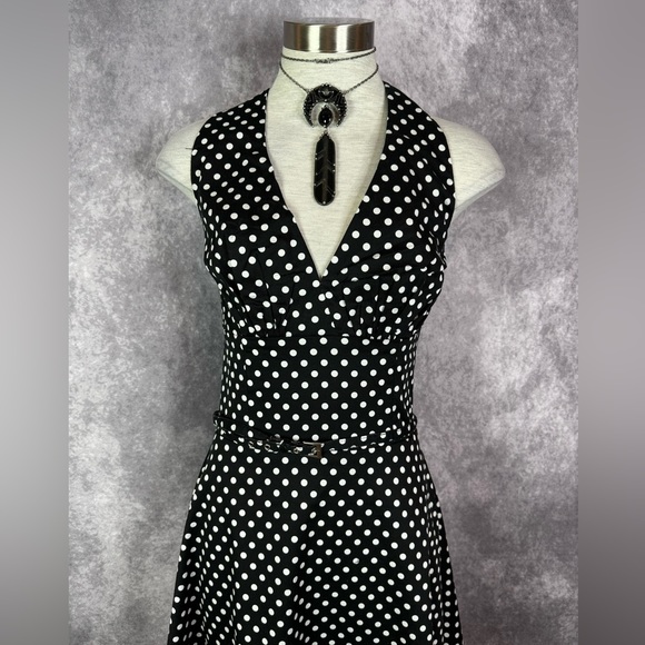 Sway by Tripp NYC Black/White Polka Dot Dress - Picture 3 of 6